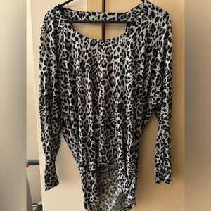 Express long-sleeved backless top. Size small